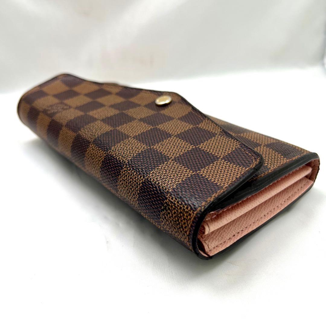 みなこ884 ルイヴィトン ダミエ ポルトフォイユサラ ローズバレリーヌ