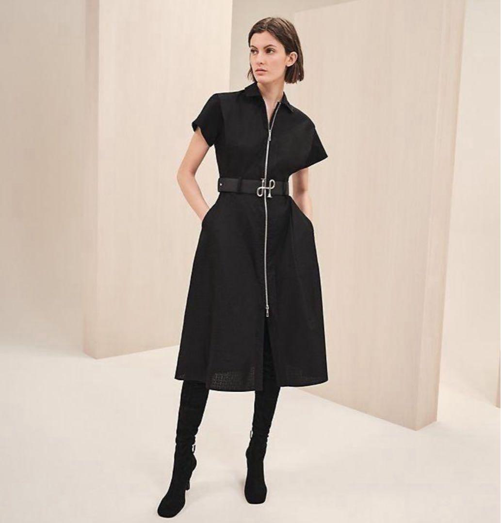 最終価格　新品同様　モザイクジップアップワンピース　2024AW 34 エルメス