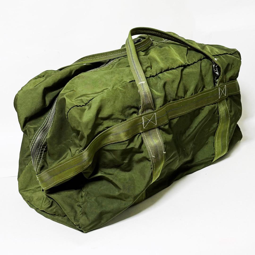 ■フランス軍パラシュートバッグ/ダッフルバッグ・オリーブグリーン美品■