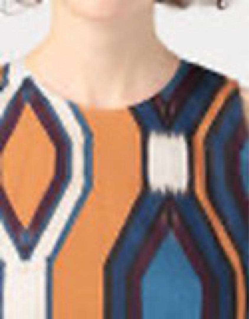 専用CABAN コットンストレッチ トライバルプリントロングワンピース