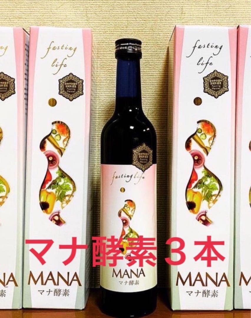 MANAマナ酵素3本　ファスティング　マナ酵素　カラ酵素賞味期限2027年4月