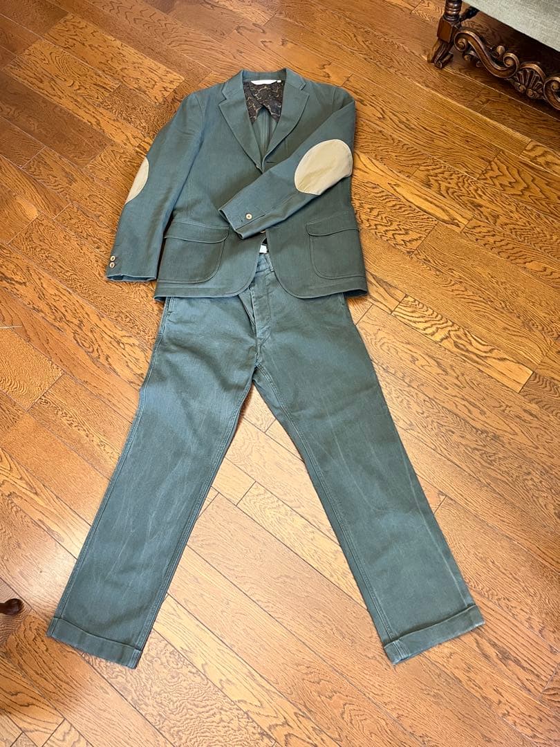 THE RUGGED CLOTHING スーツセット L グリーン