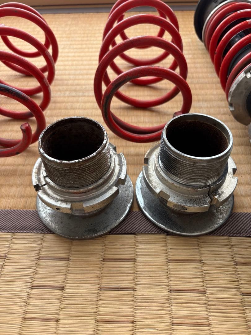 フィット　ge8 車高調　前後違うメーカー　リアジャンク