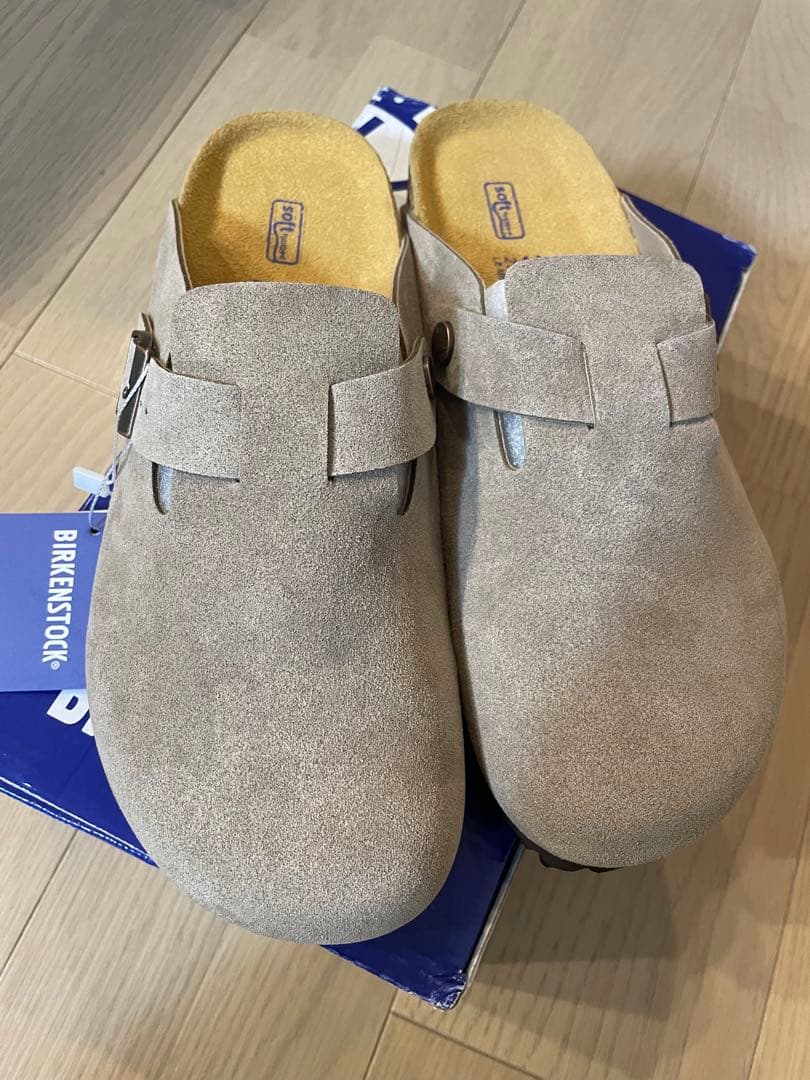 ビルケンシュトック　ボストン　スエード　ナロー幅　トープ　39