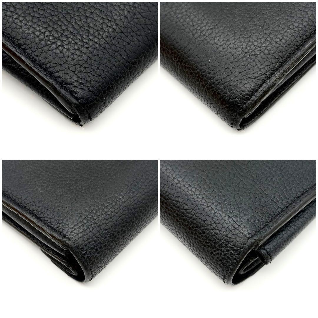 ★超極SSS美品★ヴィトン モノグラム ポルトフォイユドゥブルV 黒 長財布