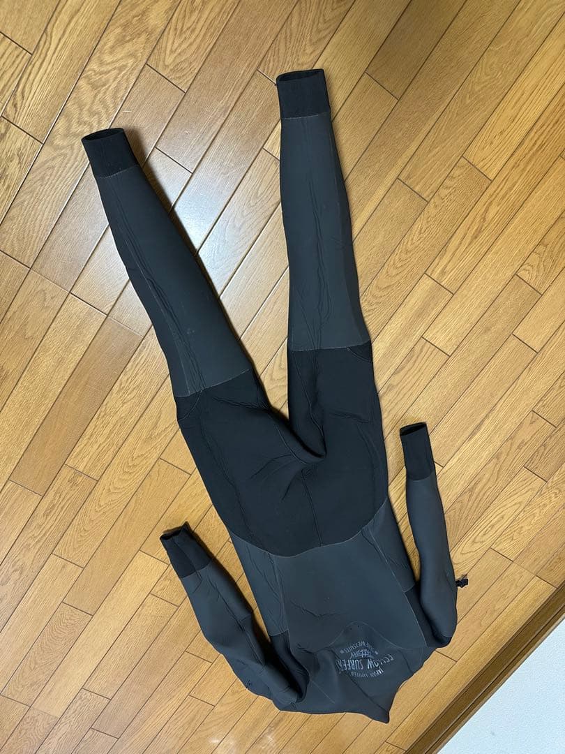 FELLOW ブラック フルスーツ セミドライスーツ フロントジップ