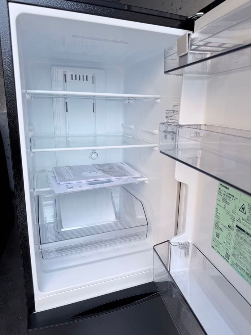冷蔵庫 TOSHIBA GR-W15BS 2025年製【2週間のみ使用】