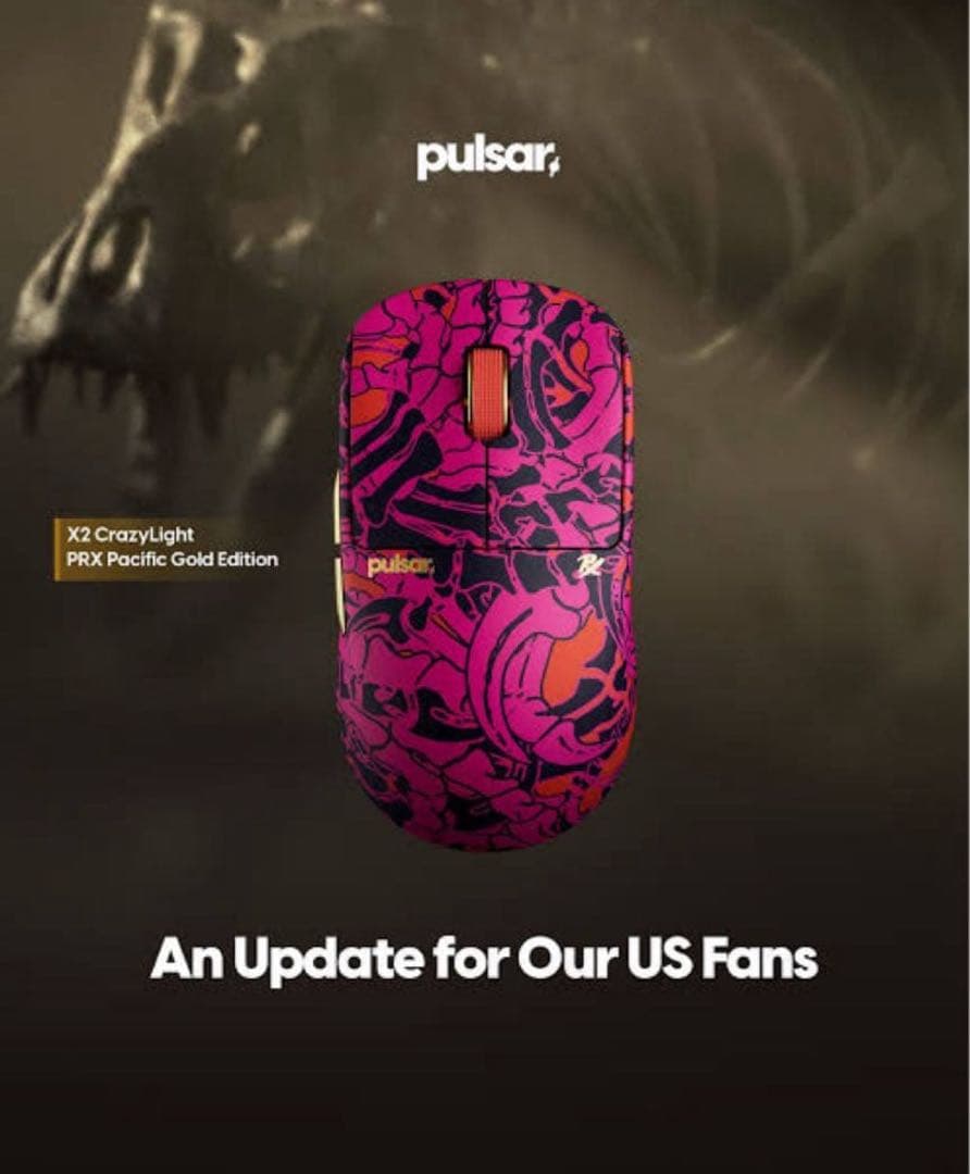 マウス・トラックボール Pulsar PRX GOLD X2CrazyLight mini