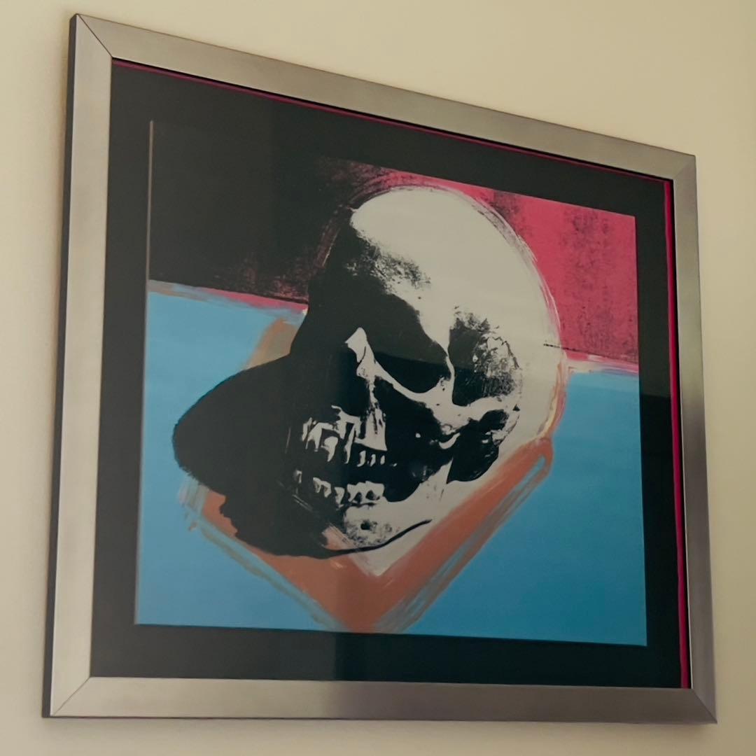 【アンディ・ウォーホル】Skull Exhibition 1976★額装品