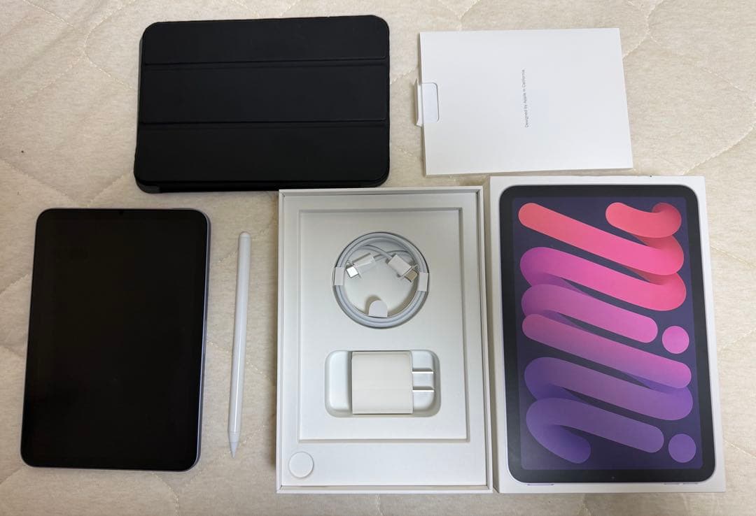 iPadmini 第6世代+スタイラスペン+カバー+スリーブケース