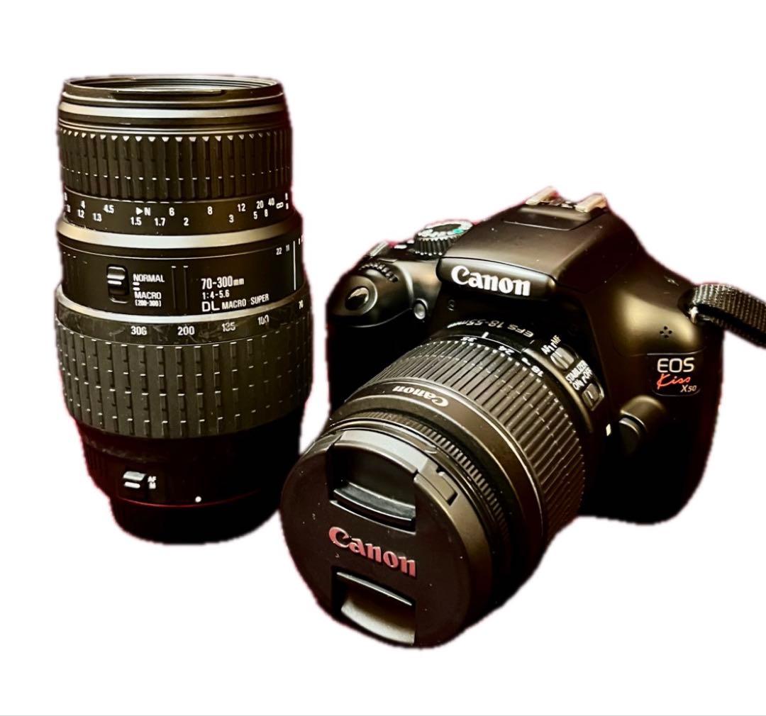 Canon kiss X50 デジタルカメラ 一眼レフカメラ セット 美品