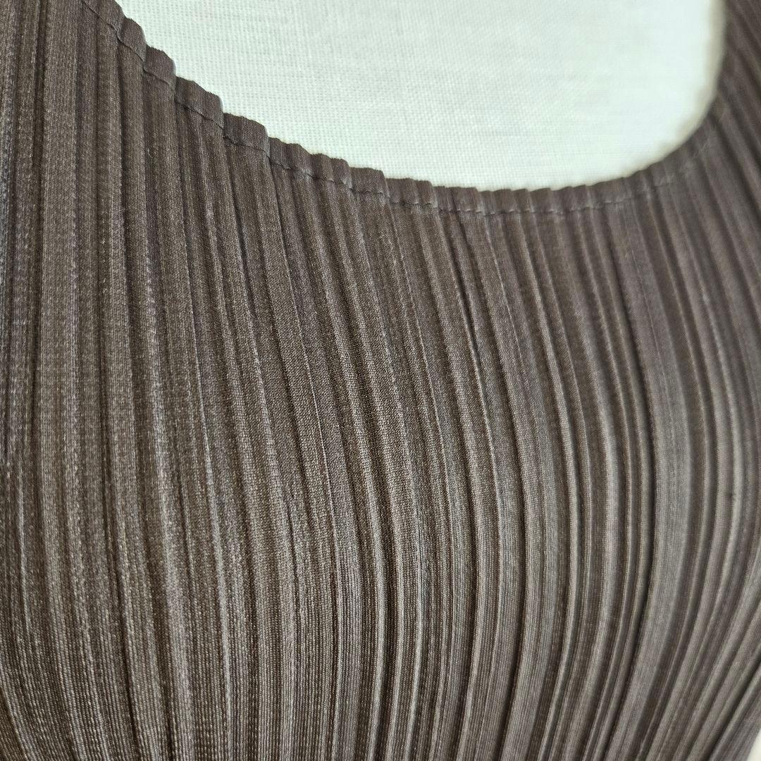 PLEATS PLEASE プリーツプリーズ 2 ブラウン ロング ドレス 茶色