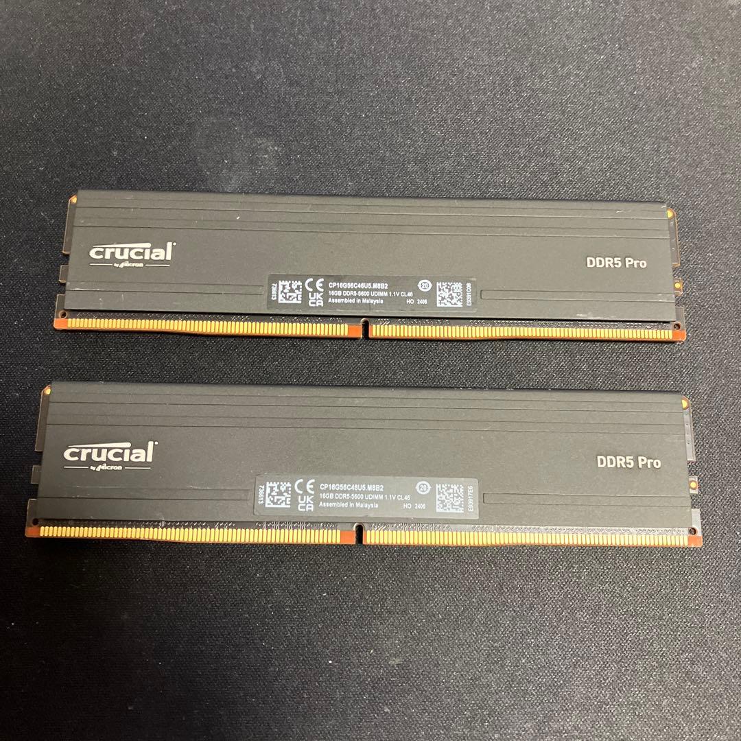 crucial DDR5 Pro 16GB 5600MT/s メモリー