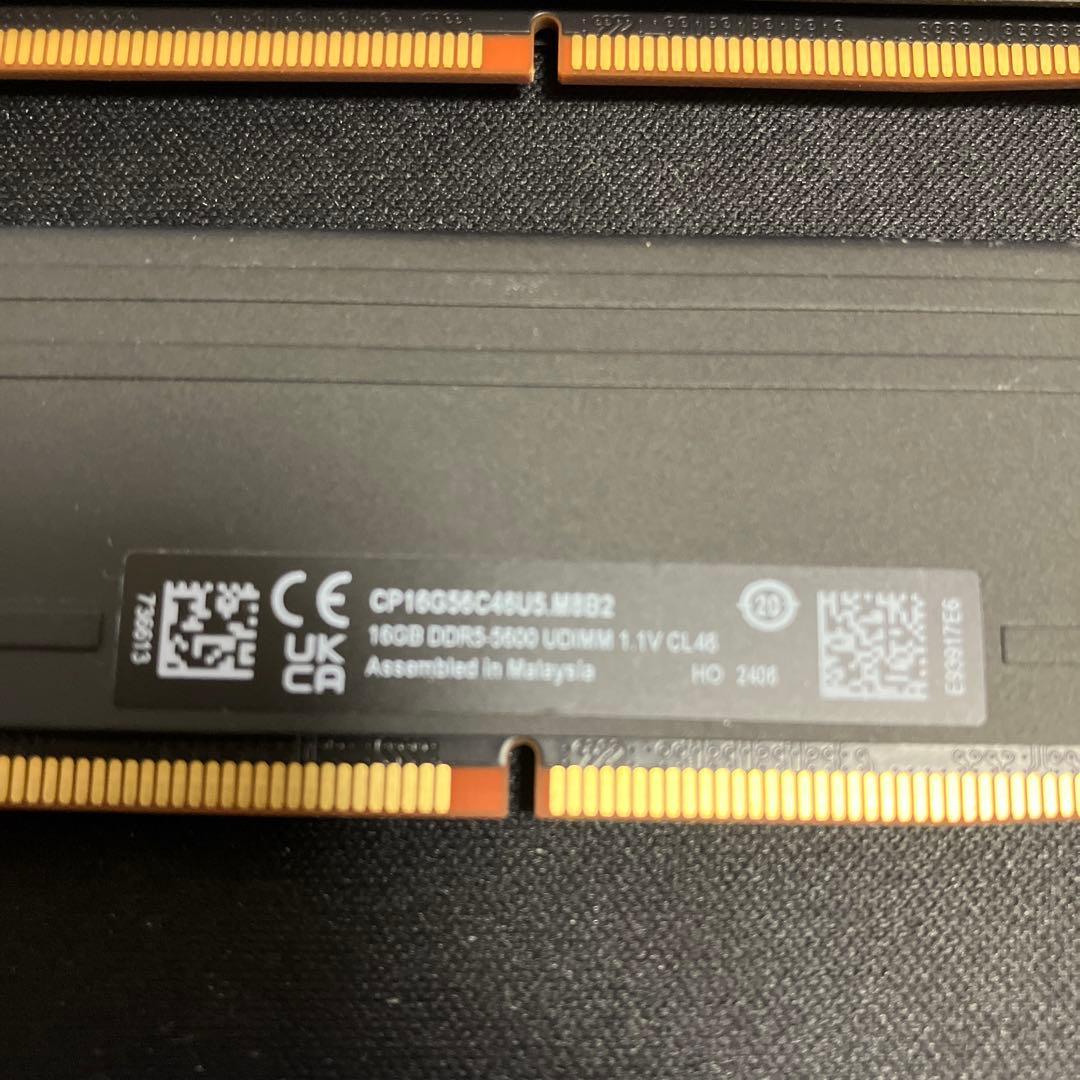 crucial DDR5 Pro 16GB 5600MT/s メモリー