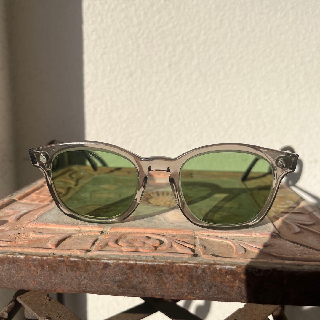 american optical アメリカンオプティカル　希少サイズ50 グレー
