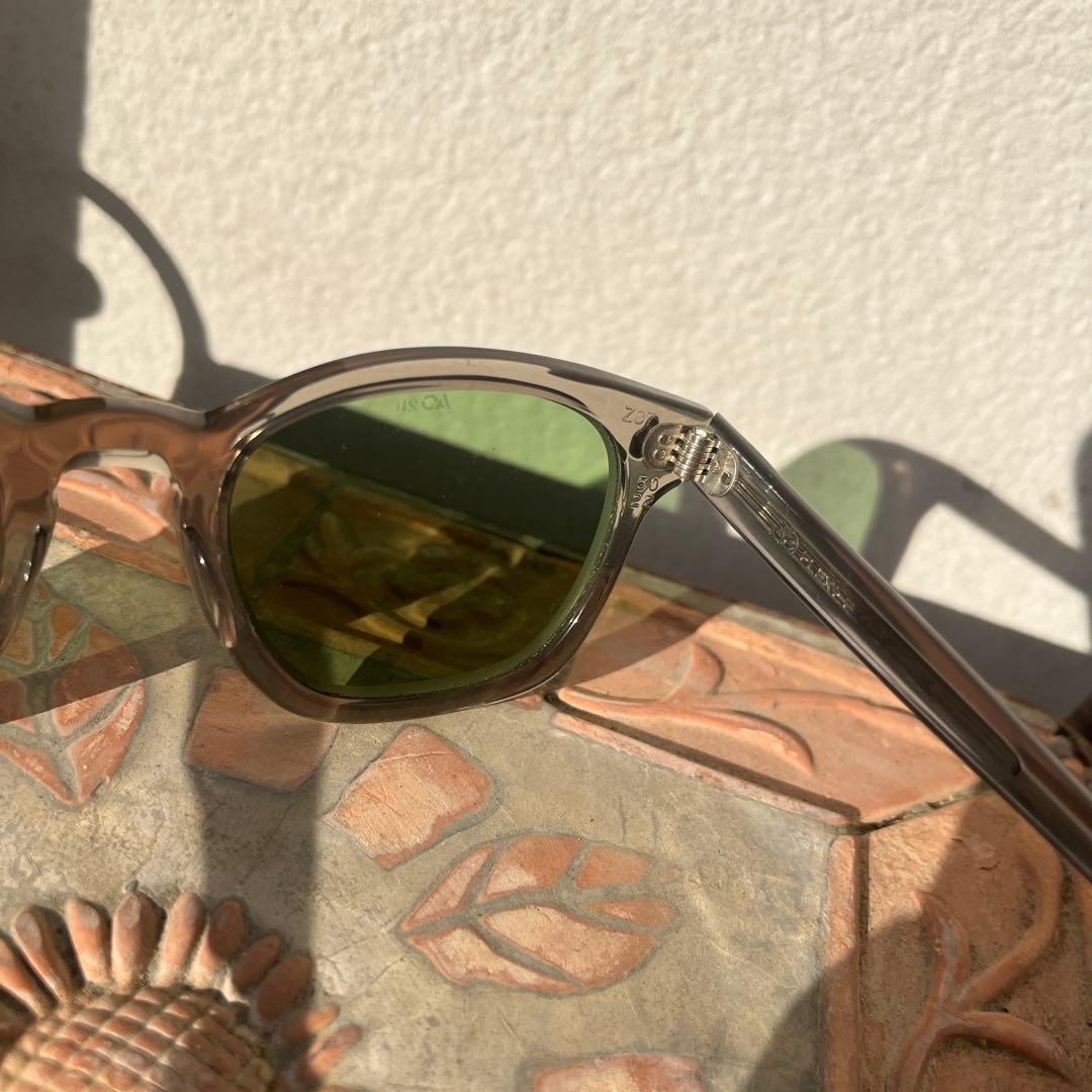 american optical アメリカンオプティカル　希少サイズ50 グレー