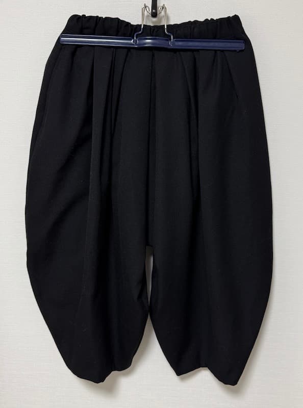 COMME des GARCONS ブラック バルーンパンツ サルエルパンツ