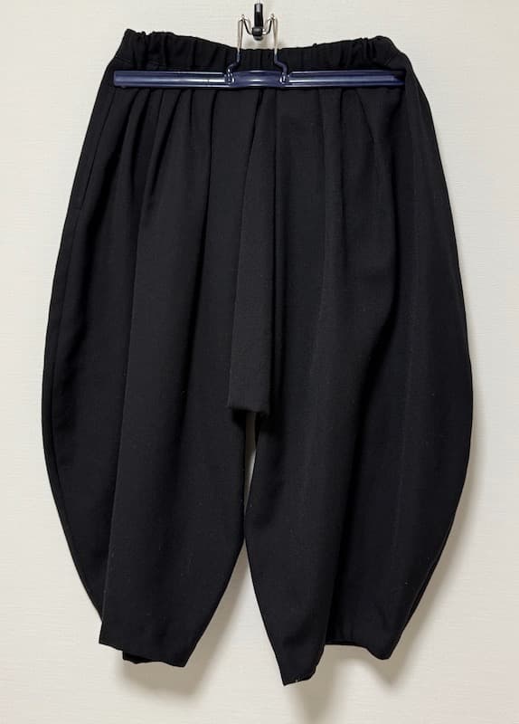 COMME des GARCONS ブラック バルーンパンツ サルエルパンツ