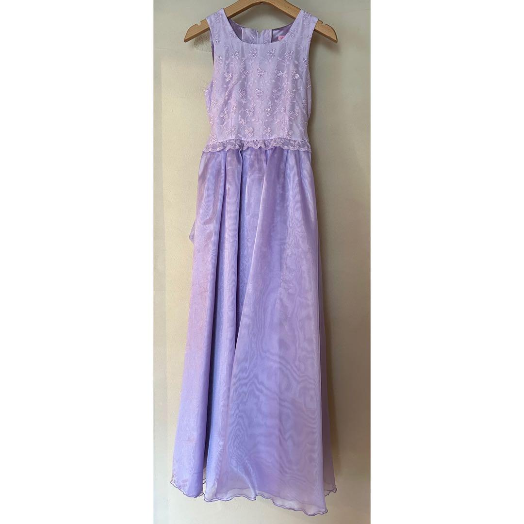 ゆめりすと 子供用ドレス パープル 紫 薄紫 演奏会 発表会 ソフィーライラック