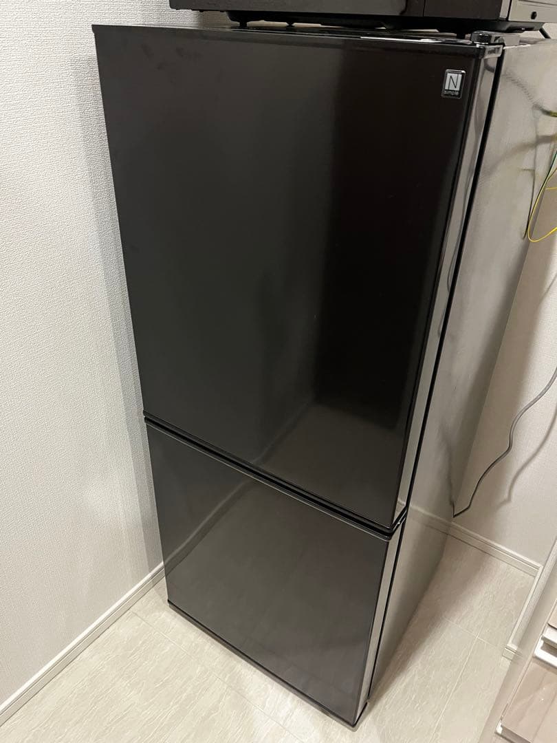 ブラック冷蔵庫 下冷凍・上冷蔵