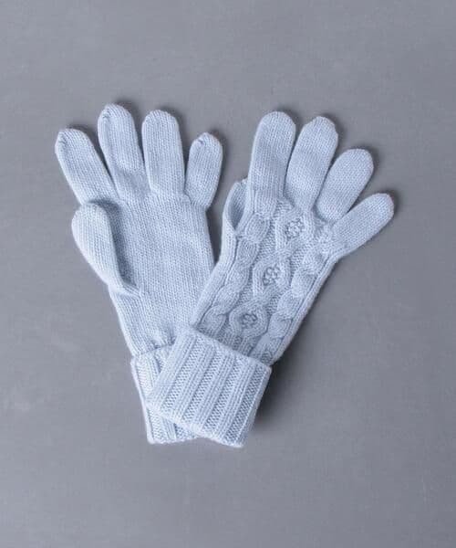 ユナイテッドアローズ　【別注】ジョンストンズ　カシミヤ アラン グローブ　手袋