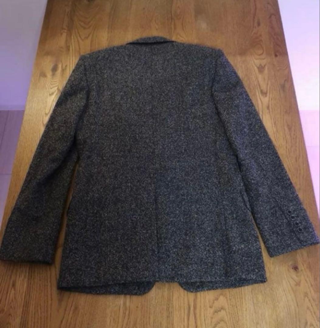 ジョンローレンスサリバン ツイード調テーラードジャケット グレー 秋冬 美品
