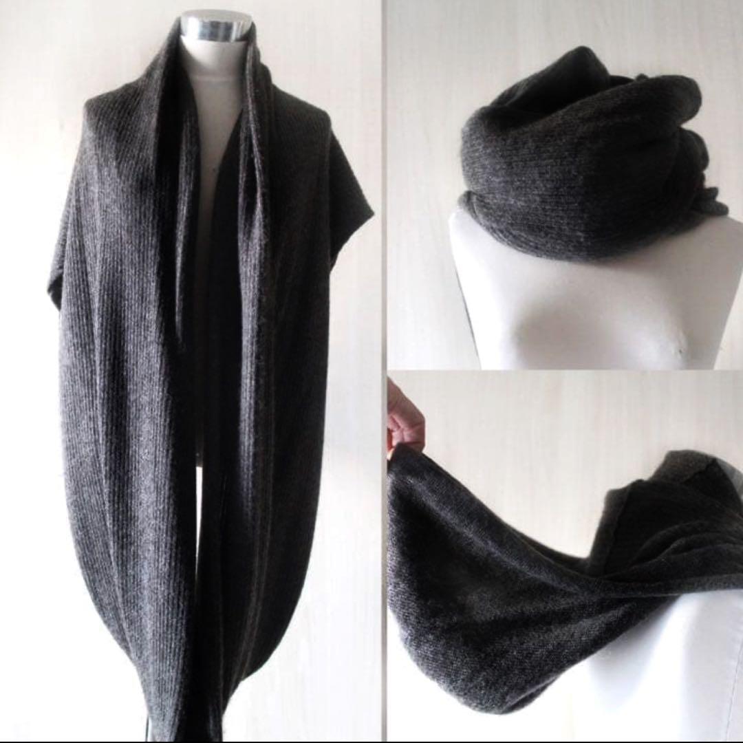 ann demeulemeesterアンドゥムルメステールフード付きマフラー