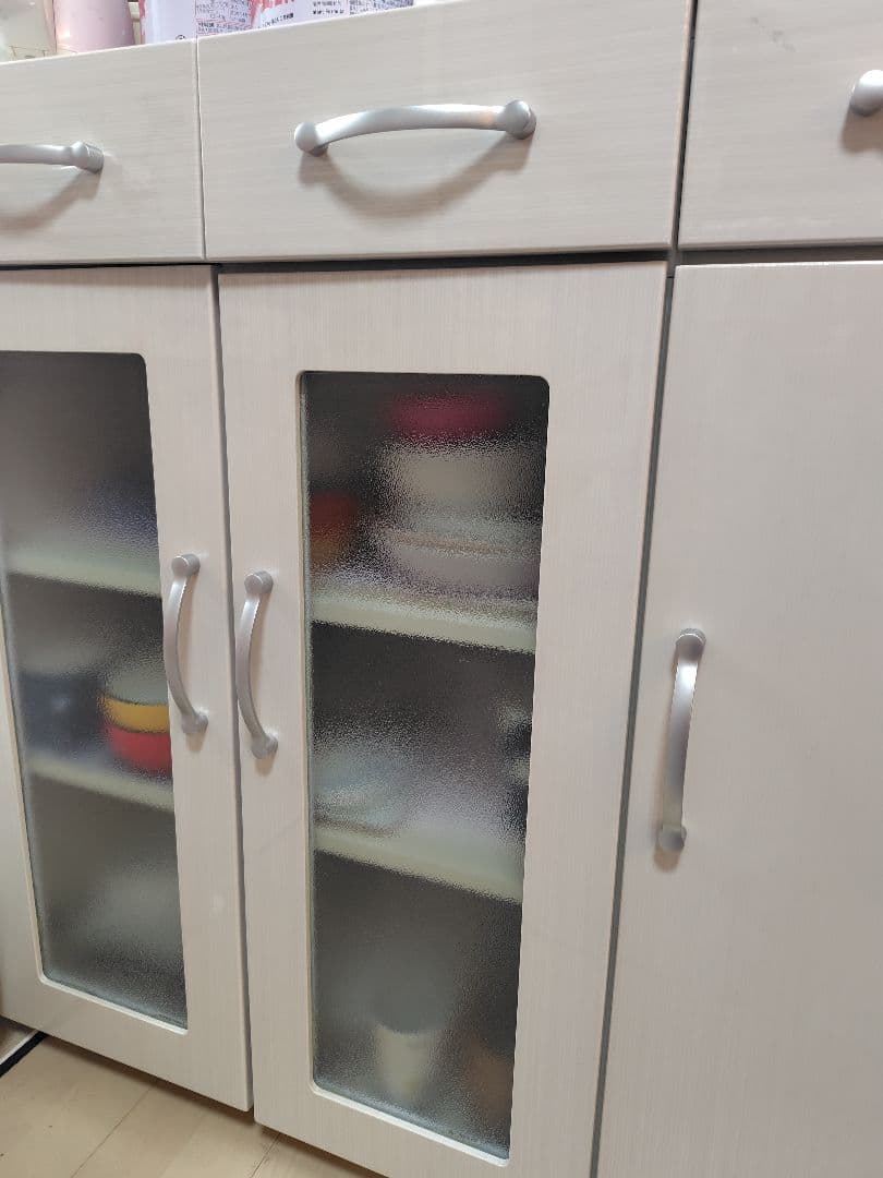 食器棚 ロータイプ 幅 90cm キッチンワゴン 引き出し キッチン