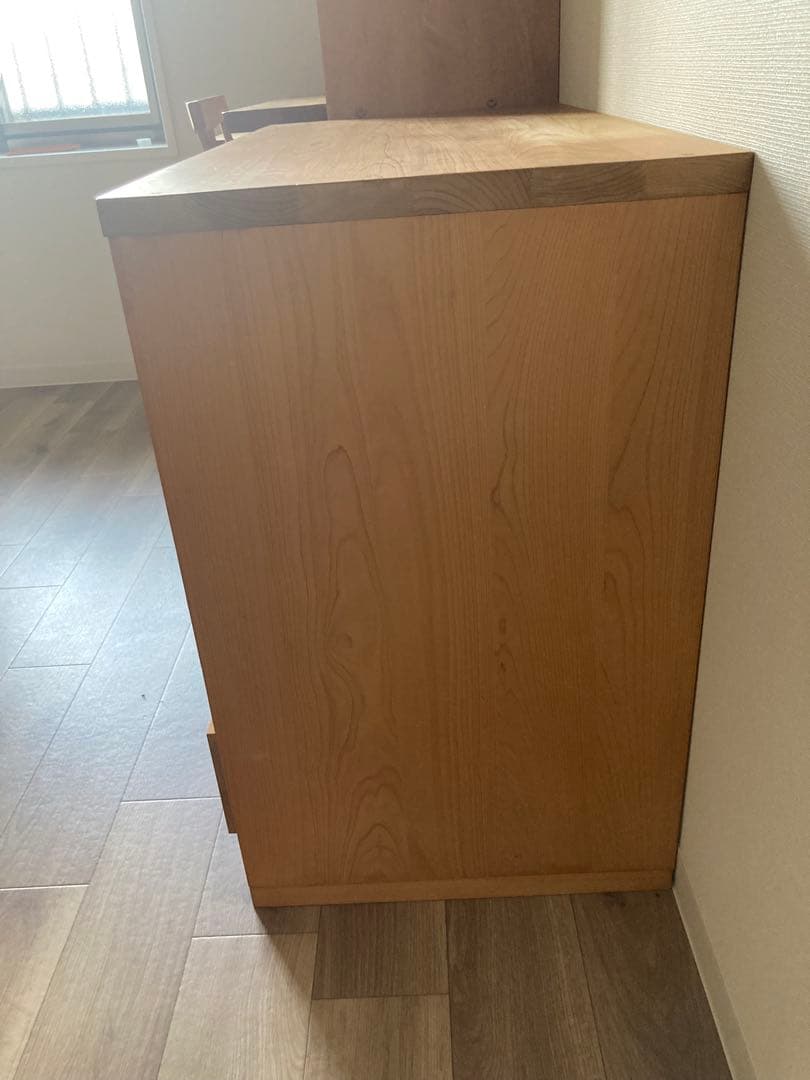 ヒノキクラフト 木製 4段チェスト シンプルデザイン