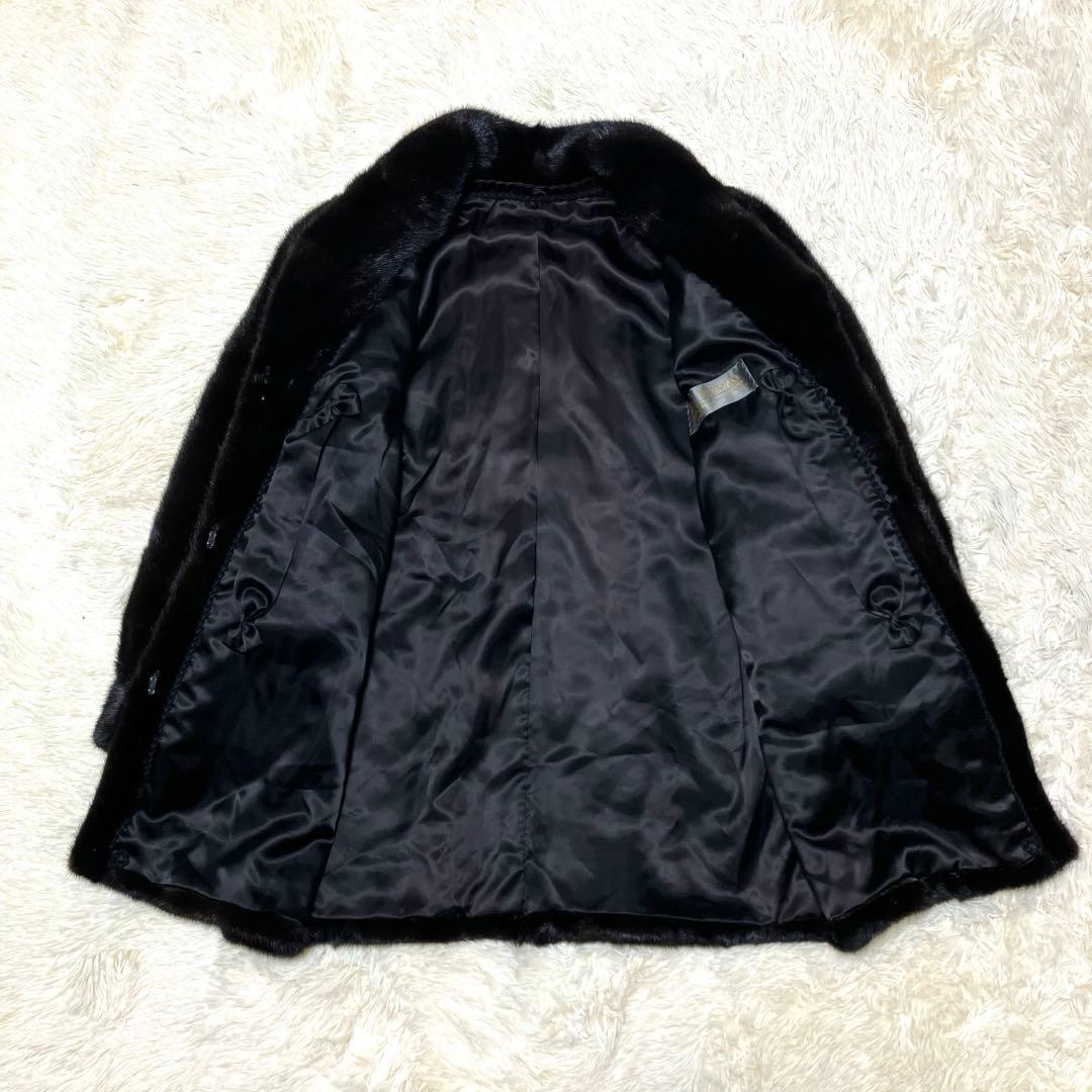 SAGA MINK  金タグ ファーコートミンク m サガロイヤル