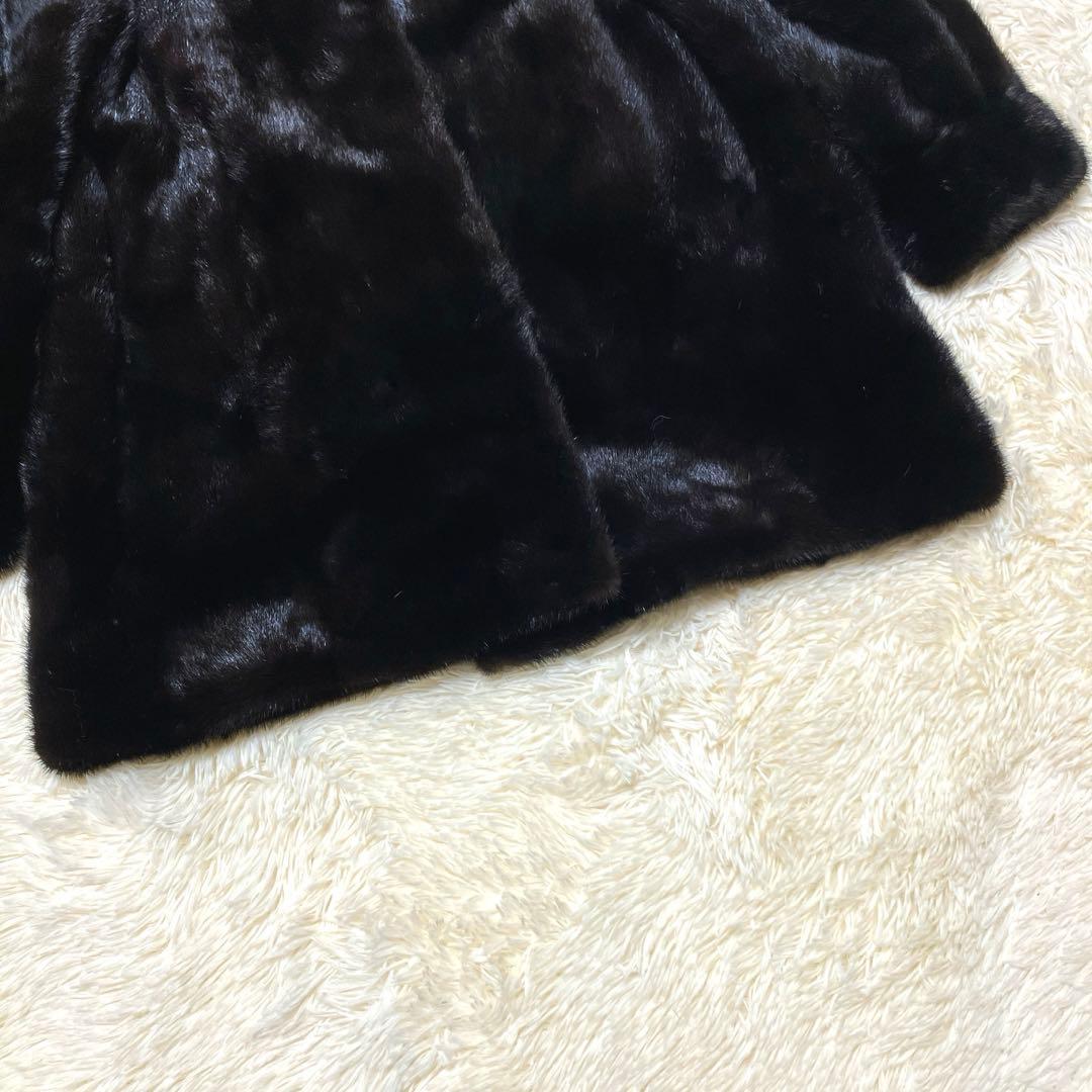 SAGA MINK  金タグ ファーコートミンク m サガロイヤル