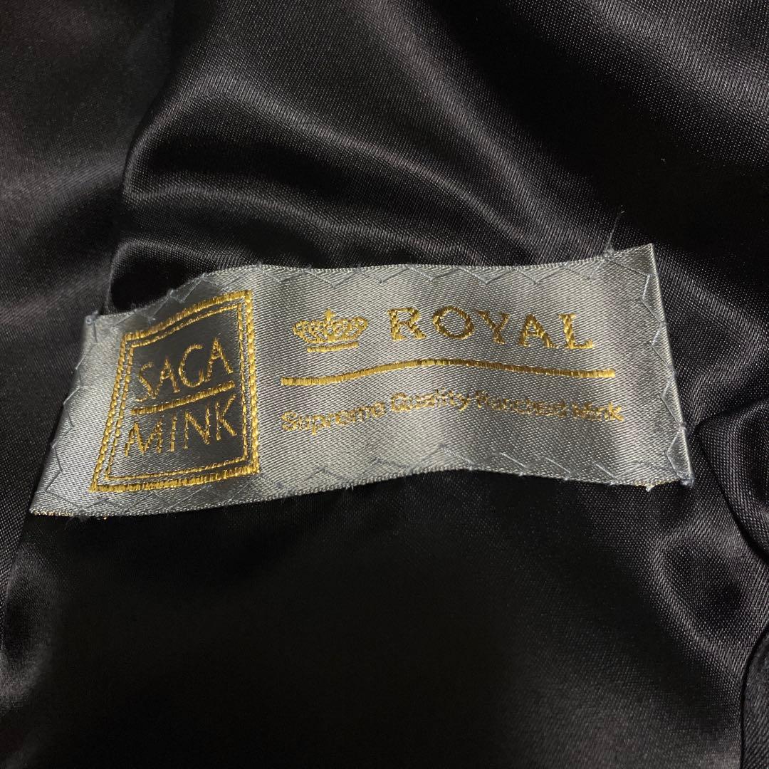 SAGA MINK  金タグ ファーコートミンク m サガロイヤル