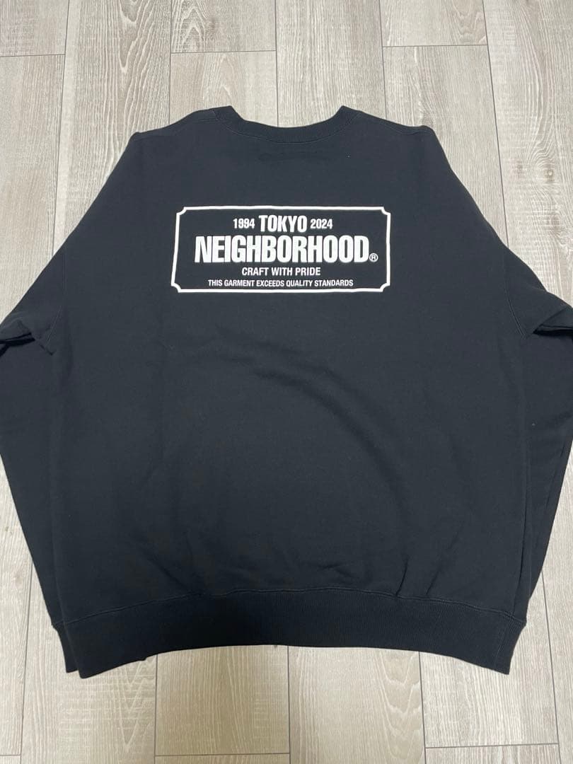 【未使用に近い】2024SS NEIGHBORHOOD ロゴ　スウェット　L