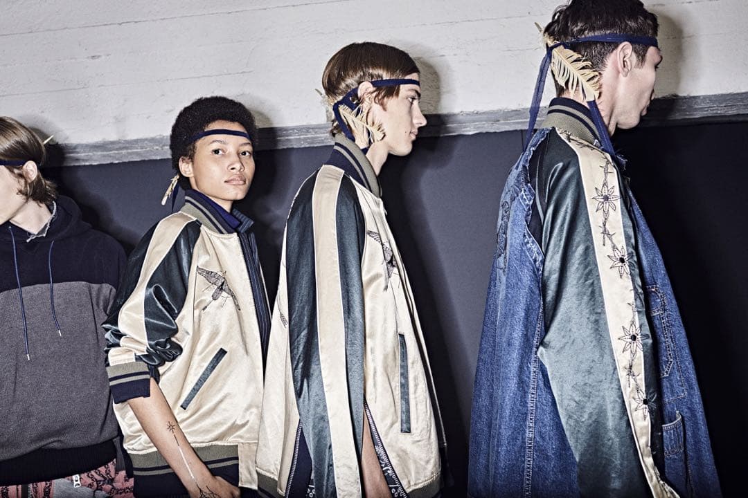 sacai dr.woo コラボ　ドッキングスカジャン