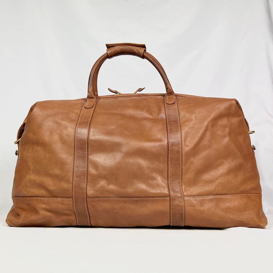 コーチ ボストンバッグ 2way レザー 大容量 ドイツホック ブラウン