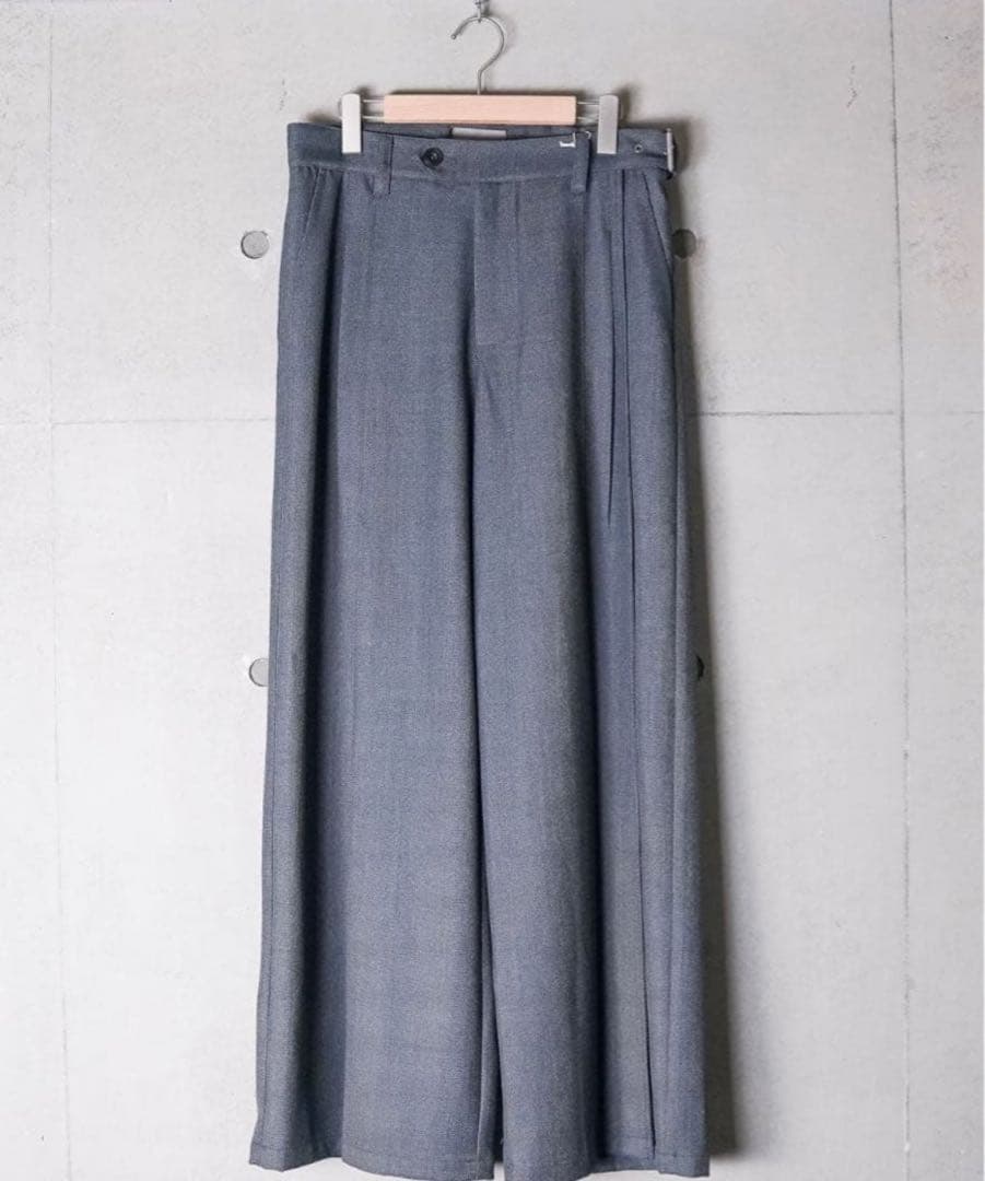 パンツ NULLUS 25ss Belted LargePleated Trousers