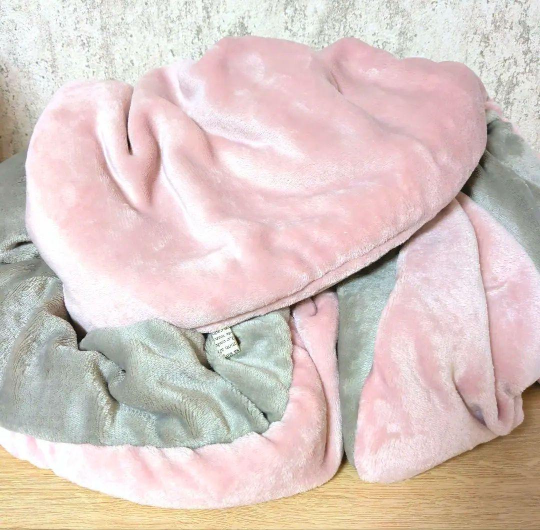 ２枚。Meg❤みかん❤超厚手＊極やわ⭐Wボア☆超特大ブランケット❤