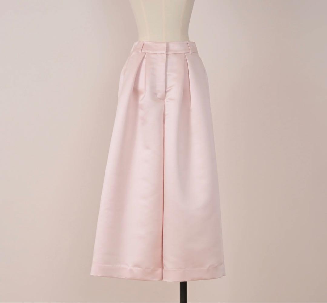 Heve へイヴ サテンフレアガウチョPT ピーチ 36サイズ