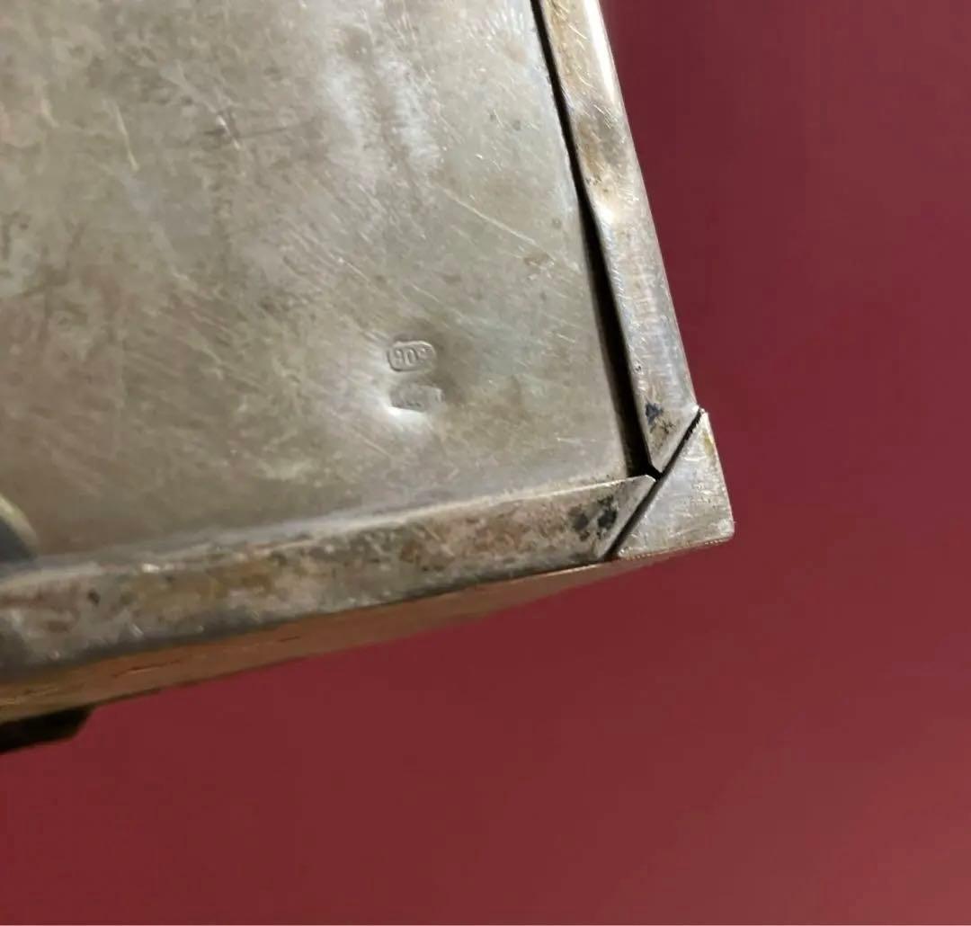 海外アンティーク　シルバー　ジュエリーボックス