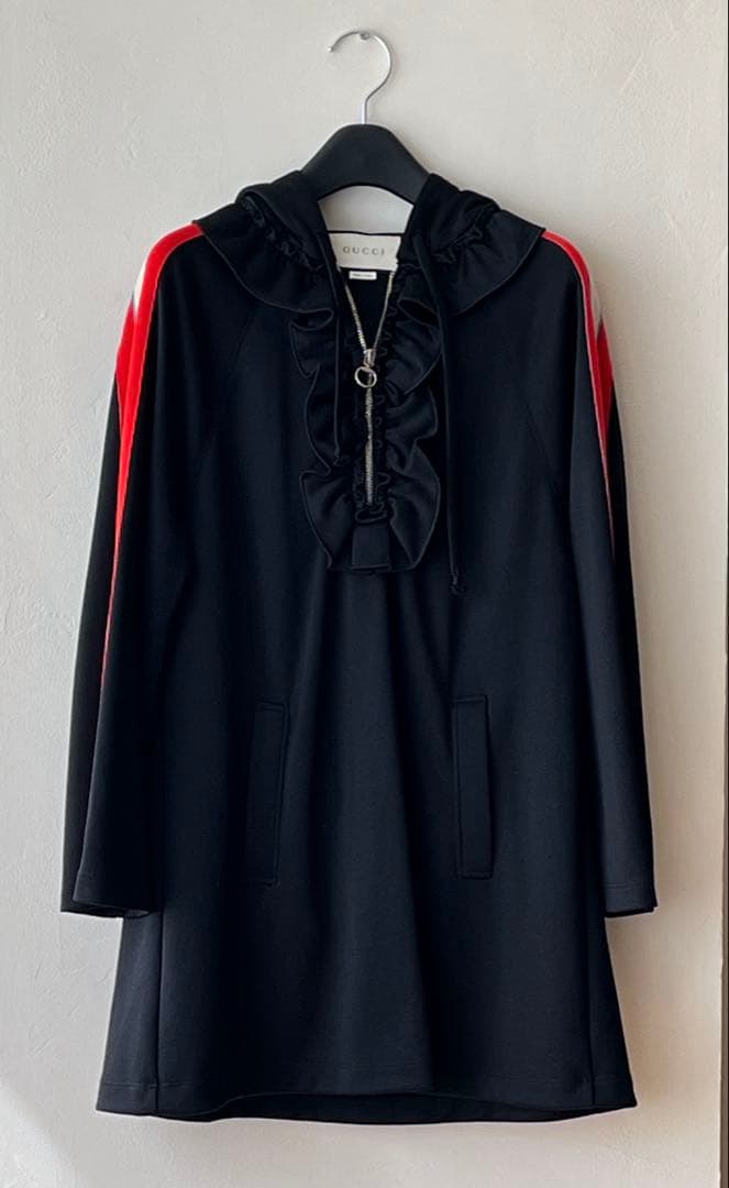 GUCCI グッチ テクニカルジャージ フリル プルオーバー チュニック