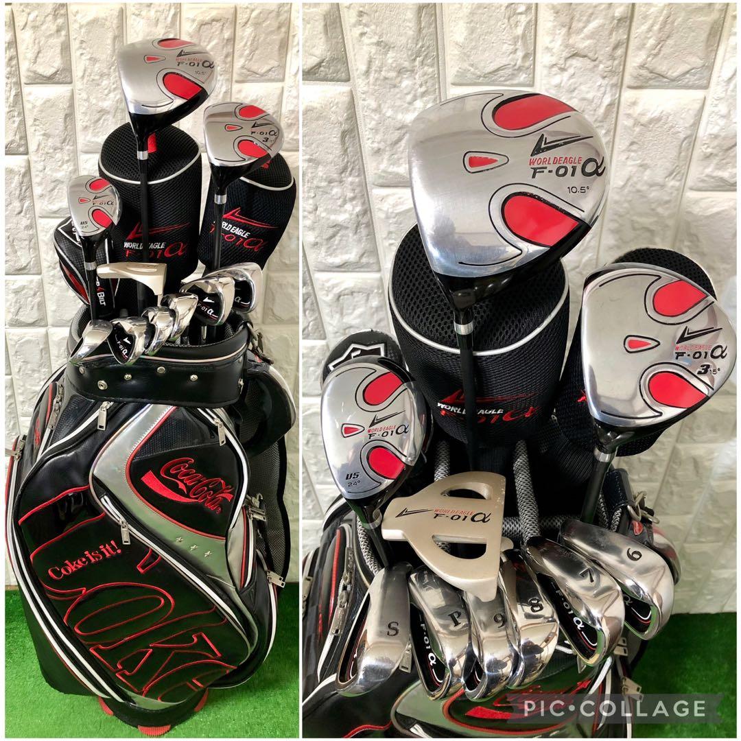 豪華☆左用 メンズ ゴルフクラブセット☆ワールドイーグル☆キャディバッグ付