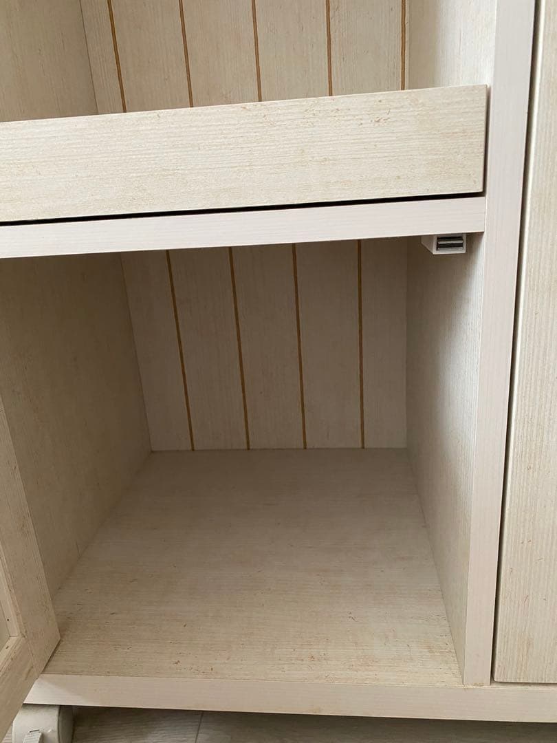 ニトリ　カウンターワゴン　食器棚 (リズバレーSLM8075S)