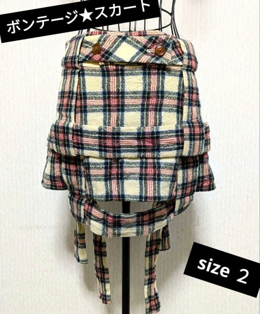vivienne westwood ボンテージ タータンチェック柄 ミニスカート