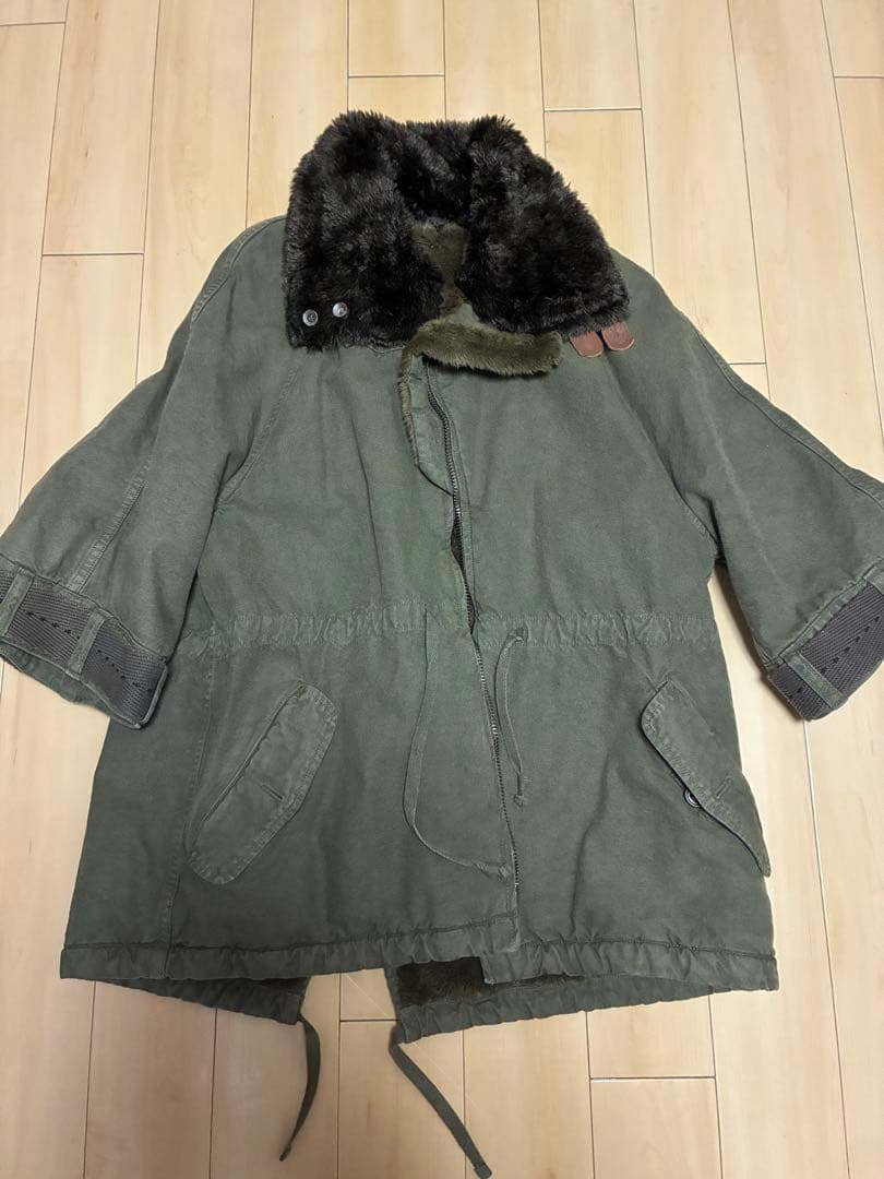 KAPITALショートスリーブファーミリタリージャケット美品オリーブ