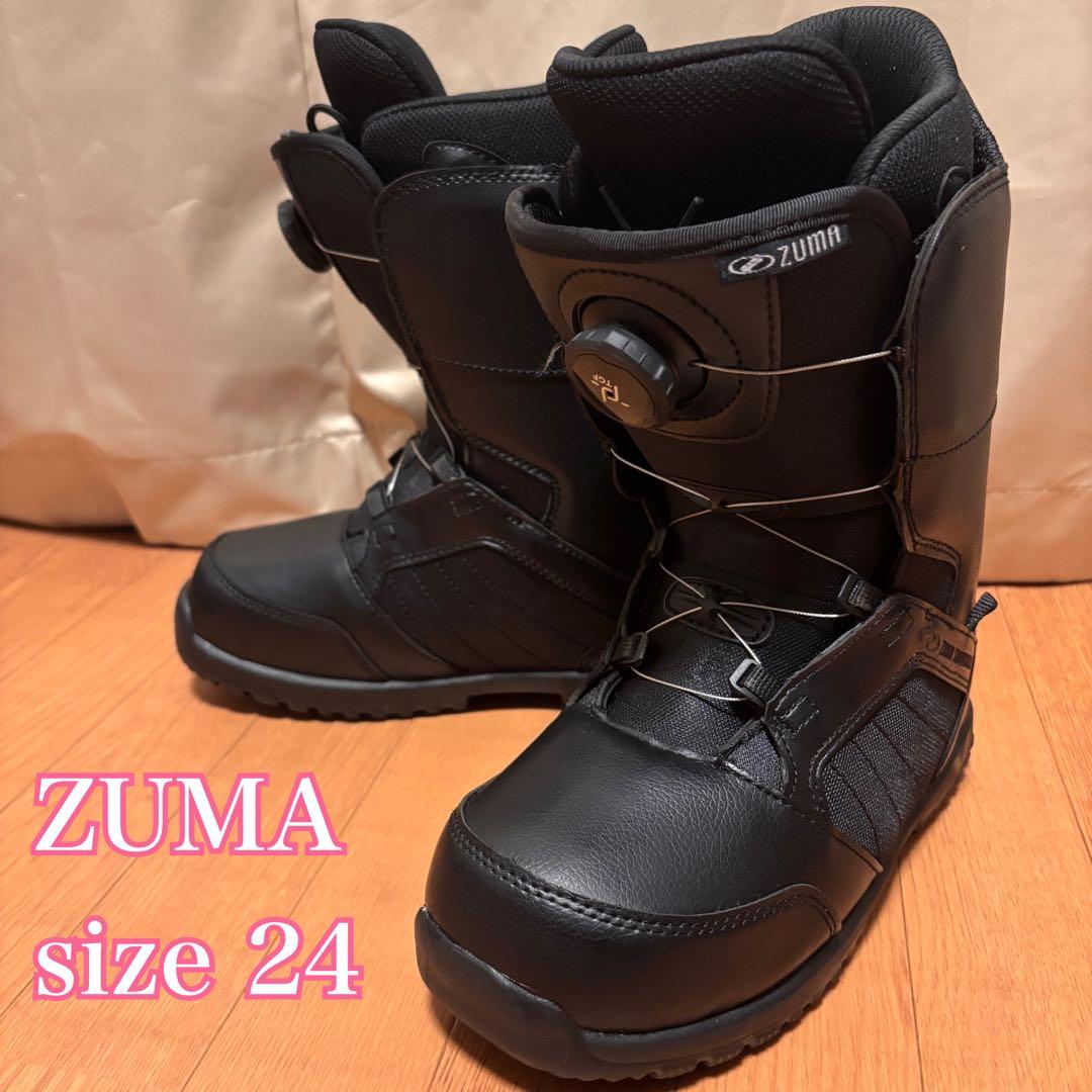 ZUMA スノーボードブーツ 24cm レディース BOA 黒