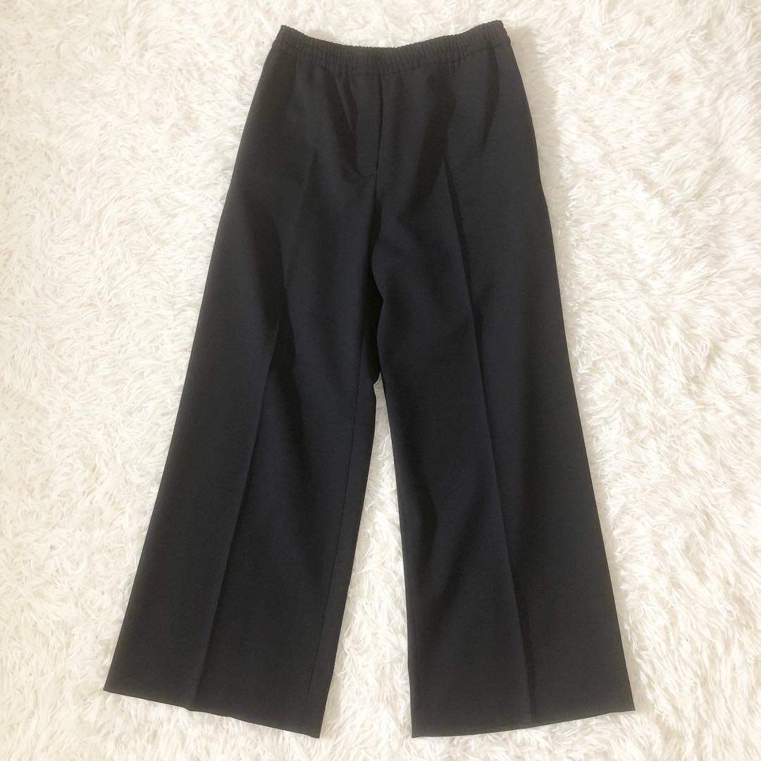 極美品 マックスマーラ 24SS 大きいサイズ ワイドパンツ ウエストゴム