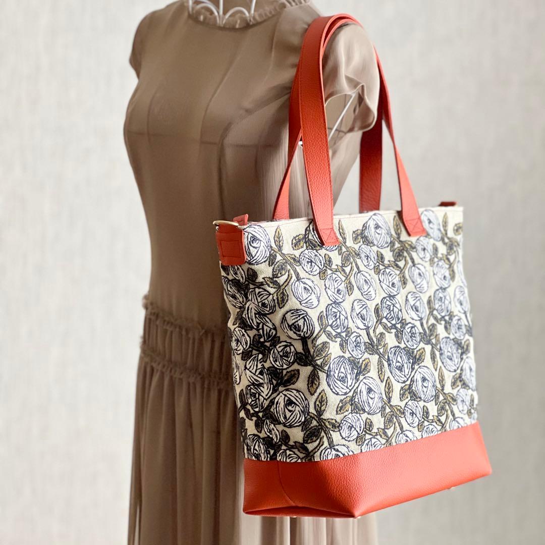 専用　ミナペルホネンrosy＆本革トートバッグ