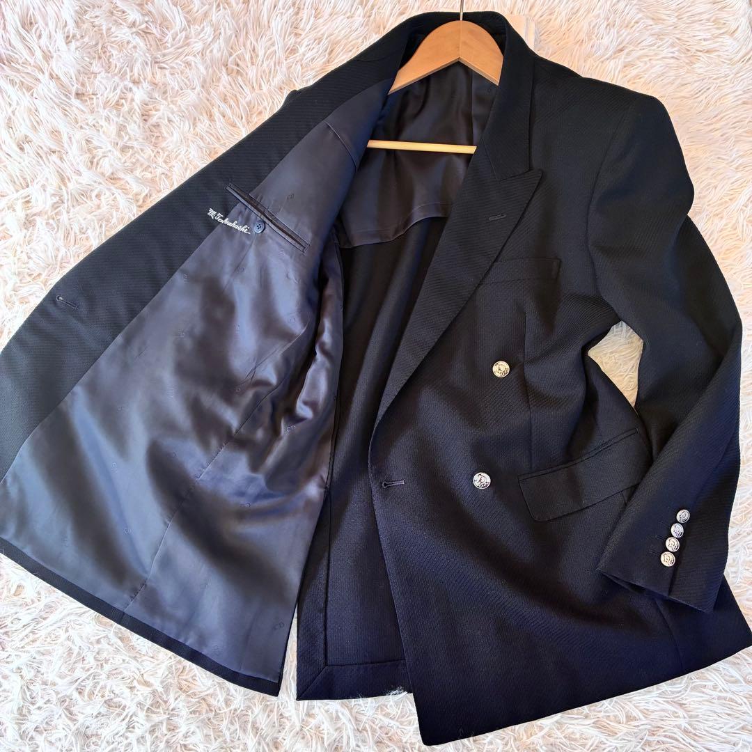 【美品】クリスチャンディオール　ムッシュ　ダブル ジャケット　モヘア　銀ボタン