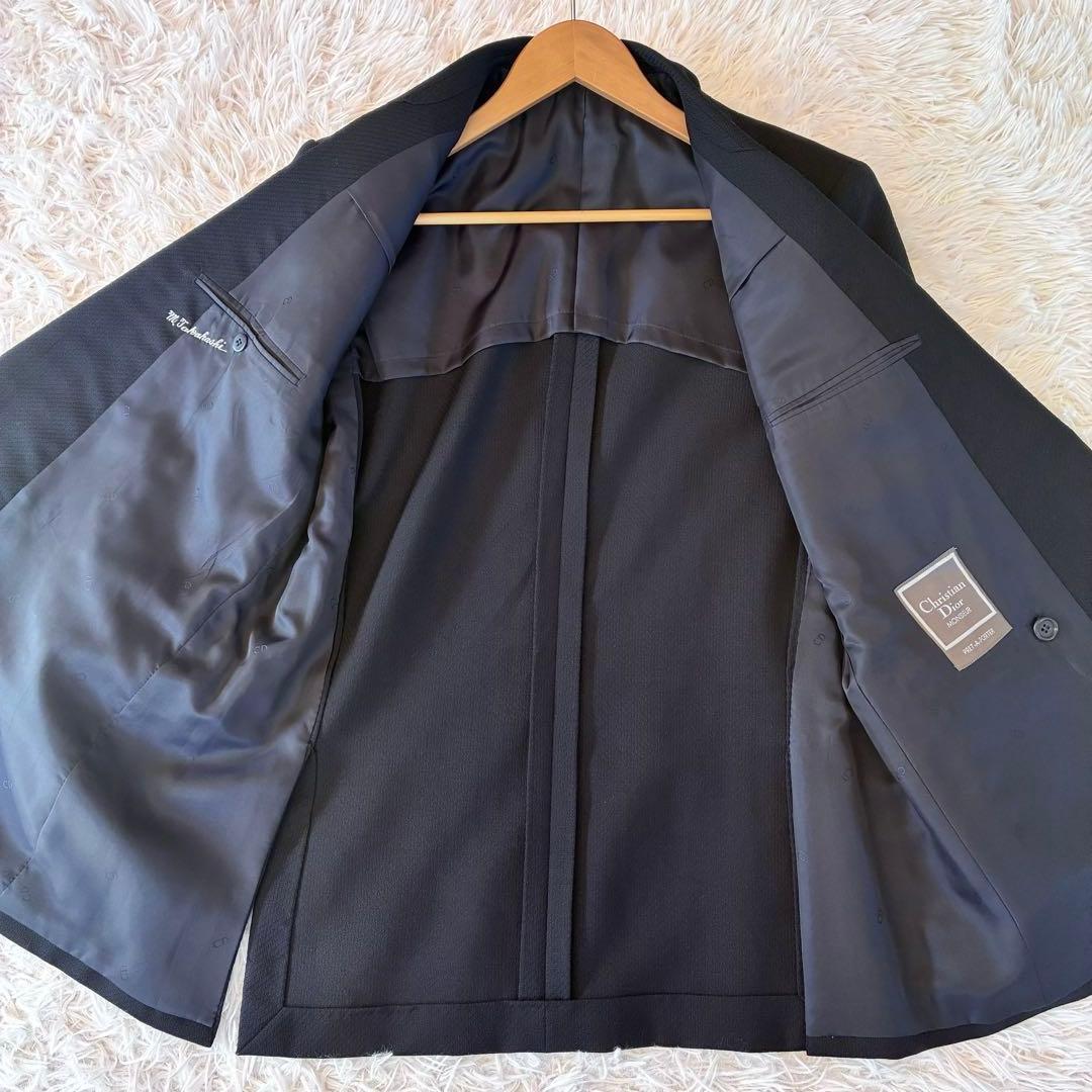 【美品】クリスチャンディオール　ムッシュ　ダブル ジャケット　モヘア　銀ボタン