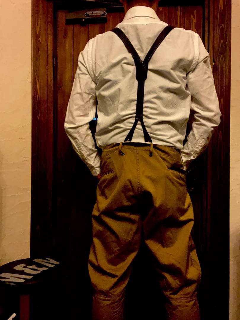 グロックレザー オールレザー カービングデザイン　サスペンダー